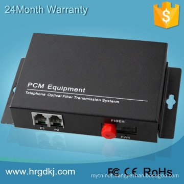 Hot sell new design product 2 voices fiber PCM multiplexing, rj11 multiplexer